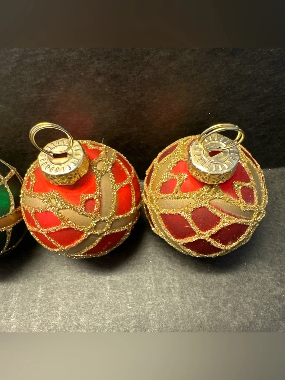 Vintage Target Christmas Ornament Name Card Holders Set of 6 Holiday Table Decor